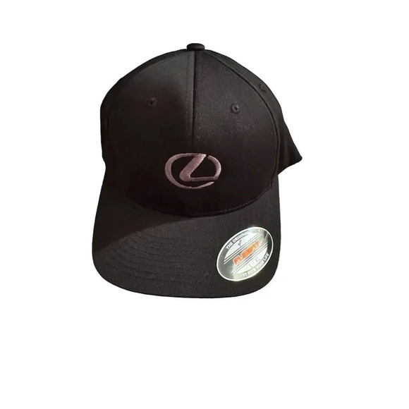 Grey Lexus Logo  Black Flexfit Baseball Cap L/XL Embroidered Logo - Picture 7 of 9